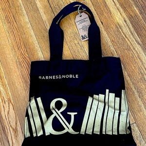 COPY - Barnes & Noble Premium Organic Inconversion Cotton Black Tote 14 X 15 BN…